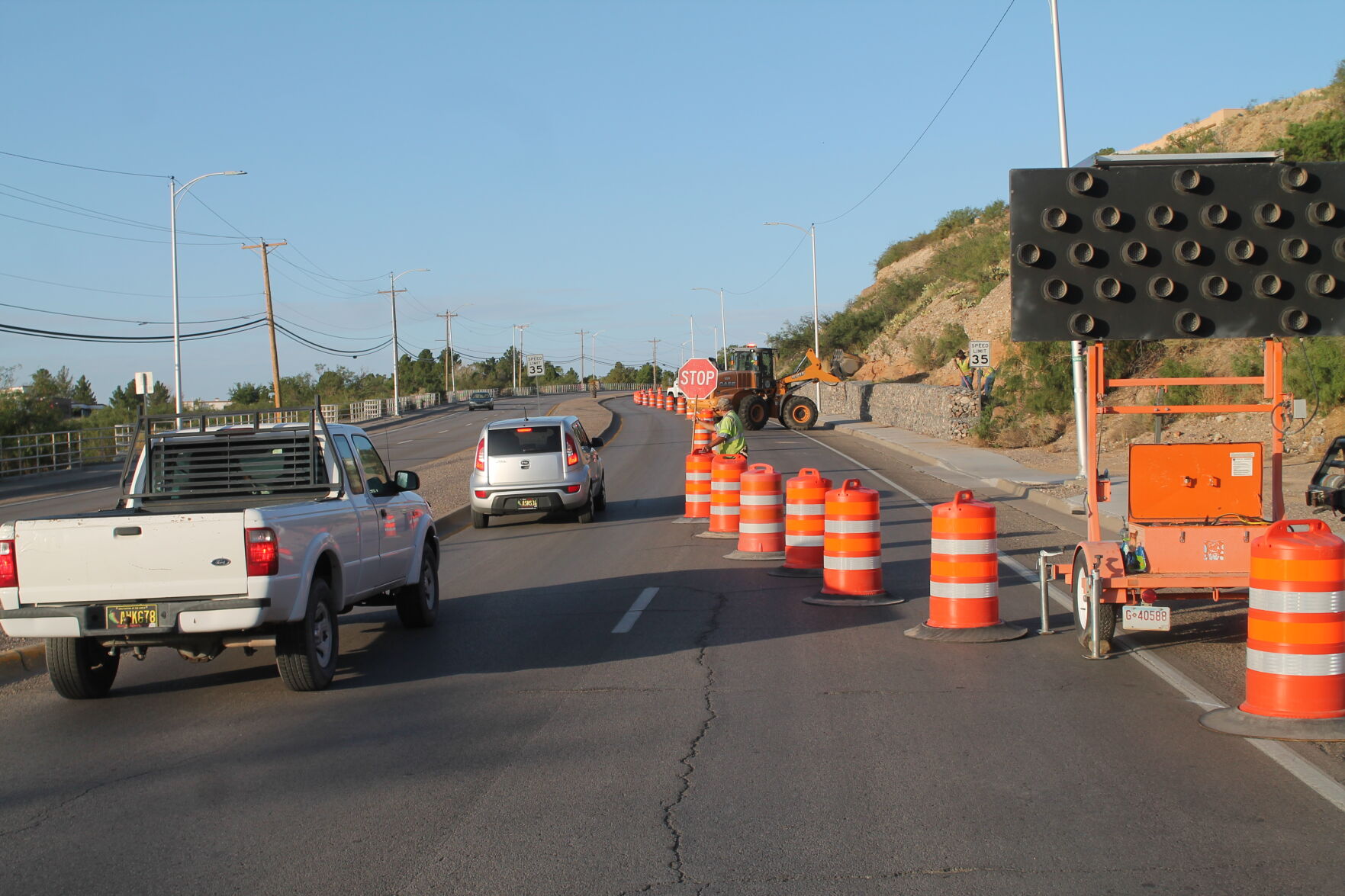 Broadway Restricted To One Lane